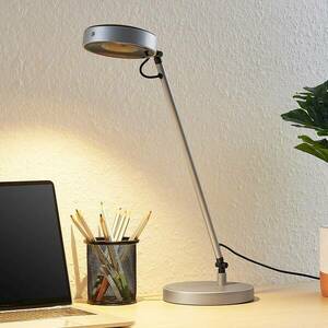 Lucande Vilana LED íróasztal lámpa, ezüst kép