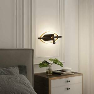 Lucande Matwei LED fali lámpa, ovális, sárgaréz kép