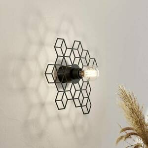 Lucande Alexaru fali lámpa, méhsejt, fekete kép