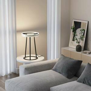 Lucande Seppe LED asztali lámpa, nikkel kép