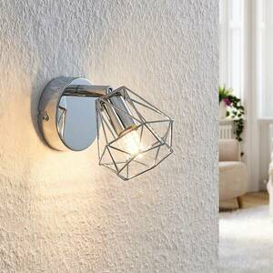 Lindby Giada LED fali spotlámpa ketrecbúrával kép
