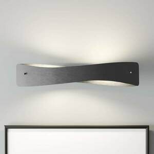 Quitani LED fali lámpa Lian, fekete/alumínium kép