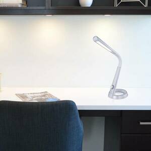 Mitti LED asztali lámpa USB-csatlakozó ezüst/fehér kép
