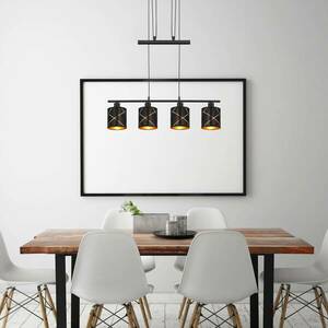 Bemmo függő lámpa, fekete/arany, négy izzós kép