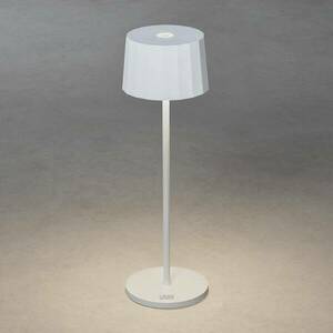 Positano LED asztali lámpa kültérre, fehér kép
