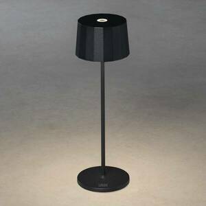 Positano LED asztali lámpa kültérre, fekete kép