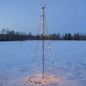 LED kültéri dekoráció Light Tree, LED-ek részben villogó kép