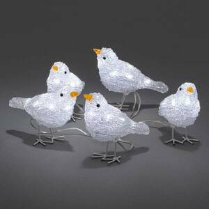 Aranyos kültéri dekoráció LED madár kvintett kép