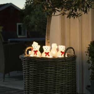 Medve LED világító figura, 5 darabos fényfüzér kép