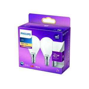 Philips LED csepp lámpa E14 4, 3W 2700K opál 2db kép
