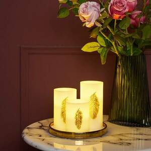 Pauleen Golden Feather Candle LED gyertya 3 db kép