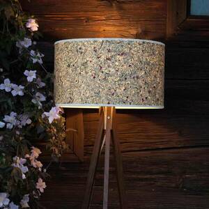 Fényes természet Ligno állólámpa dió széna/rózsa kép