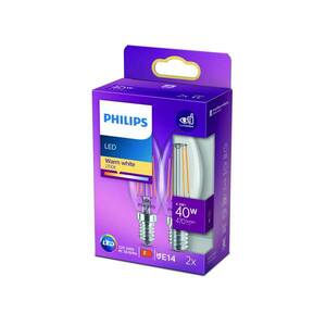 Philips LED gyertya izzószál E14 4, 3W 2700K 2db kép