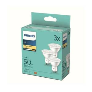 Philips LED reflektor GU10 4, 7W fehér 2700K 36° 3x kép