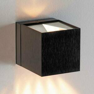 Milan Dau kocka alakú fali lámpa fel-le fekete kép