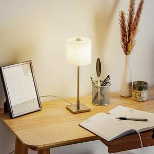 KNAPSTEIN LED asztali lámpa MERCY, matt nikkel kép
