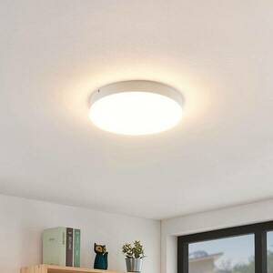 Lindby Leonta LED mennyezeti lámpa, fehér, Ø 25 cm kép