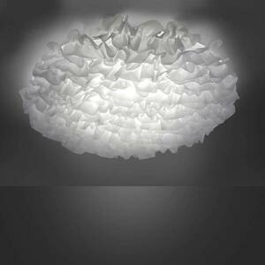 LED-es textil mennyezeti lámpa Xenia, fényerőszabályozható, Ø 75cm kép