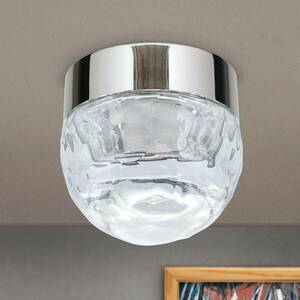 LED mennyezeti lámpa gömb egy égő, nikkel, kerek kép