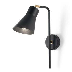 Fali lámpa Conico, fekete/arany kép