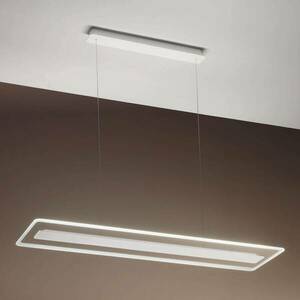 LED függő lámpa Antilla, üveg, négyszögletes, króm kép