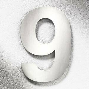 Rozsdamentes acél házszámok nagy, „9” kép