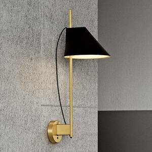 Louis Poulsen márvány fali lámpa Yuh Brass, fekete kép