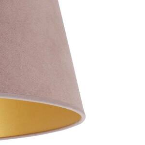 Kúp alakú lámpaernyő magassága 22, 5 cm, rózsaszín/arany kép
