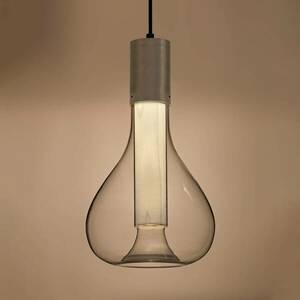LZF Eris LED függő lámpa üveg alumínium/elefántcs. kép