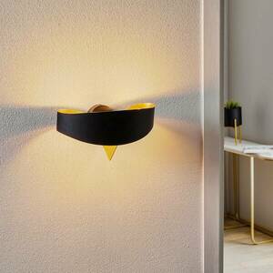 Fekete-arany designer fali lámpa Scudo kép