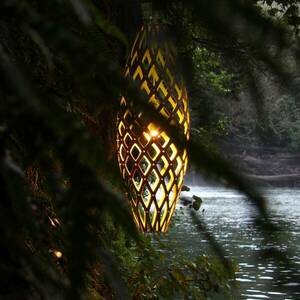 david trubridge Hinaki lógó lámpa 50 cm bambusz kép