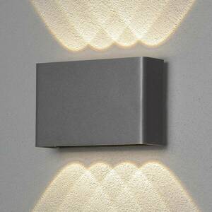 LED kültéri fali lámpa Chieri, 8-flame, antracit kép