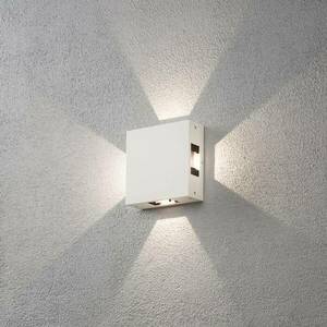 Cremona - LED kültéri fali lámpa, állítható, fehér kép
