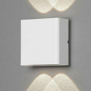LED kültéri fali lámpa Chieri, 4 izzós, fehér kép