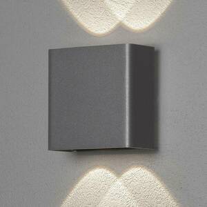 LED kültéri fali lámpa Chieri, 4 izzós, antracit kép
