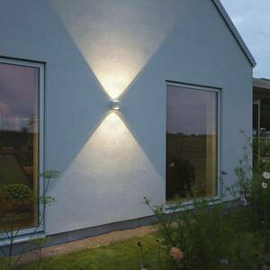 LED kültéri fali lámpa Bitonto 2 izzós fehér kép