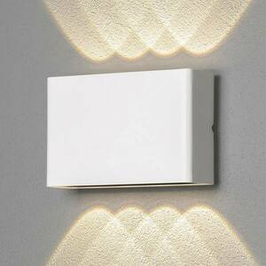 LED kültéri fali lámpa Chieri, 8 izzós, fehér kép