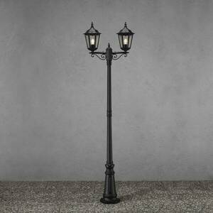 Firenze lámpa, 2 izzós, fekete kép