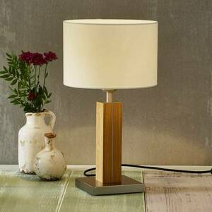 HerzBlut Dana asztali lámpa fa lábbal, tölgy kép