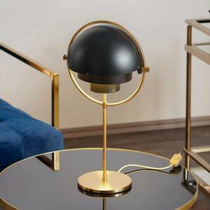 GUBI Multi-Lite asztali lámpa, magasság 50 cm, sárgaréz/fekete kép