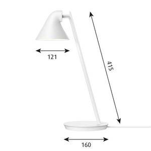 Louis Poulsen NJP Mini LED asztali lámpa fehér kép