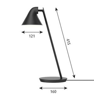 Louis Poulsen NJP Mini LED asztali lámpa fekete kép