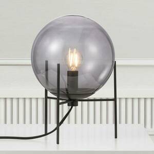 Asztali lámpa Alton füstszürke üveg ernyővel kép