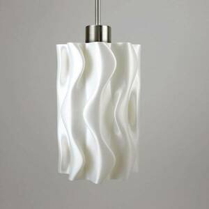 Függő lámpa Amöbe, 3D nyomtatott, fehér kép