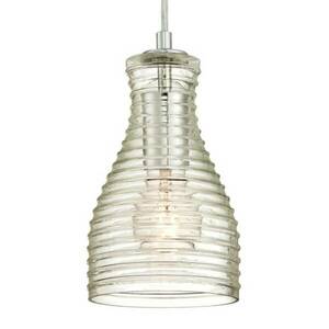 Westinghouse függő lámpa 6329240, hullámos üveg kép