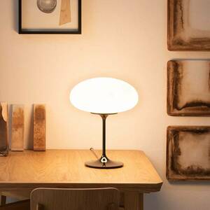 GUBI Stemlite asztali lámpa, fekete-króm, 42 cm kép