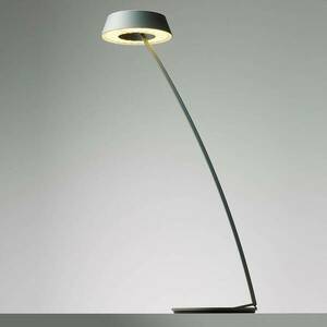 OLIGO Glance LED asztali lámpa ívelt szürke matt kép
