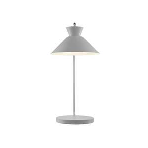 Dial asztali lámpa fémből, szürke kép