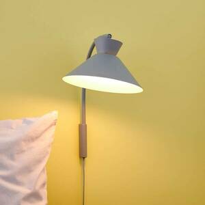 Dial fali lámpa dugóval, szürke kép