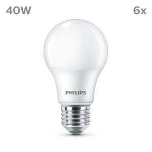 Philips LED izzó E27 4, 9W 470lm 2700K matt 6db kép
